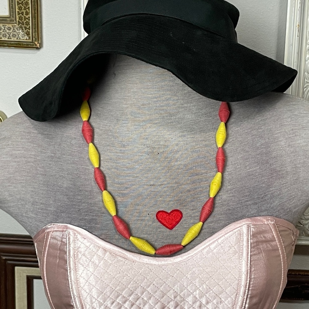 Vintage Rolled Paper Necklace